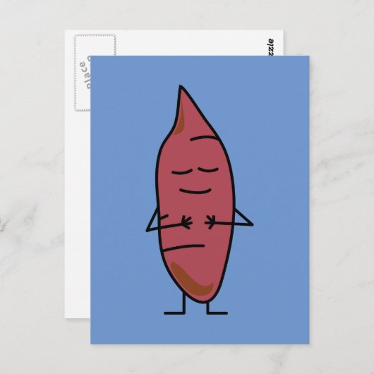 サツマイモ芋ヤムポテトのハッピーロースト ポストカード (正面/裏面)