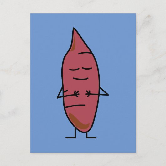 サツマイモ芋ヤムポテトのハッピーロースト ポストカード (正面)