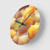 サツマイモ·タロボールデザート ラウンド壁時計 (傾斜)