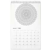 サティの着色のカレンダー2018年 カレンダー (1月 2026)