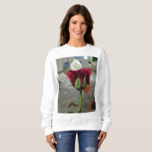 サティヤムグループ女子フード付 スウェットシャツ (正面フル)