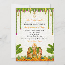 サティヤ・ナラヤーン・バーグワーン・カザ・インビテーション・カード 招待状