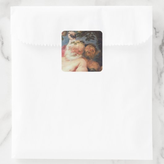 サティrsによって支持された酔ったシレヌス, c.1620 スクエアシール (バッグ)