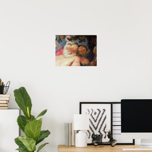 サティrsによって支持された酔ったシレヌス, c.1620 ポスター (ホームオフィス)