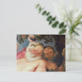 サティrsによって支持された酔ったシレヌス, c.1620 ポストカード (スタンド正面)