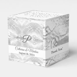 サテエレガントンフェイク結婚式の引き出物箱 フェイバーボックス