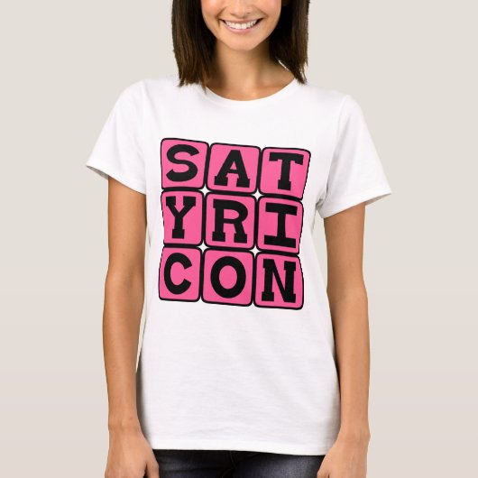 サテュリコン、ラテン文学フィクション Tシャツ (正面)