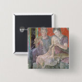 サテュロスおよびニンフ 缶バッジ (正面&裏面)