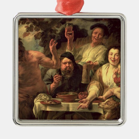 サテュロスおよび小作人 メタルオーナメント (正面)