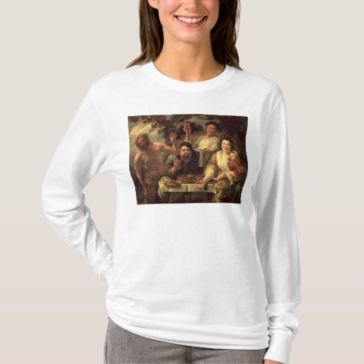 サテュロスおよび小作人 Tシャツ (正面)