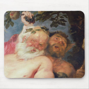 サテュロスが支える酔ったSilenus c.1620 マウスパッド