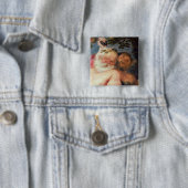 サテュロスが支える酔ったSilenus c.1620 缶バッジ (インサイチュ)