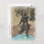 サテュロ噴水 ポストカード (正面/裏面)