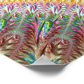 サテライトショアーズブラックシークラスフラクタルアート ポスター (角)