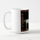 サテンおよび天使のマグ コーヒーマグカップ (左)