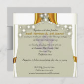 サテンと星の天蓋ユダ結婚ヤ人 招待状 (正面/裏面)