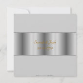 サテンと星の天蓋ユダ結婚ヤ人 招待状 (裏面)