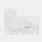 サテンのウェディングにおける白と銀のレースとパール フェイバーボックス (折り畳みなし)