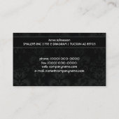 サテンのダマスク織 • エレガントな名刺 名刺 (裏面)