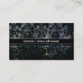 サテンのダマスク織 • エレガントな名刺 名刺 (正面)