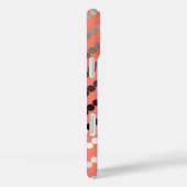 サテンのドット – サンゴとプーター Case-Mate iPhoneケース (裏面 / 右)