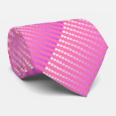 サテンのドット – ピンクと蘭 ネクタイ (ロール)