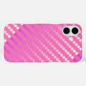 サテンのドット – ピンクと蘭 Case-Mate iPhoneケース (裏面 (横))