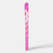 サテンのドット – ピンクと蘭 Case-Mate iPhoneケース (裏面 / 左)