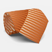 サテンのドット – 錆と銅 ネクタイ (ロール)