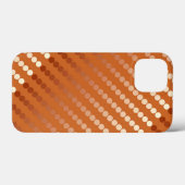 サテンのドット – 錆と銅 Case-Mate iPhoneケース (裏面 (横))