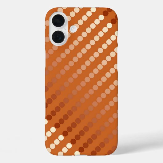 サテンのドット – 錆と銅 Case-Mate iPhoneケース (裏面)