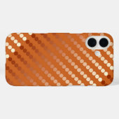 サテンのドット – 錆と銅 Case-Mate iPhoneケース (裏面 (横))