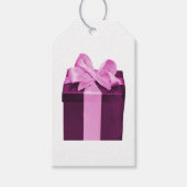 サテンの弓が付いているギフト用の箱 ギフトタグ (正面)