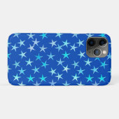サテンの星淡い色の、青の上のコバルト Case-Mate iPhoneケース (裏面(横))