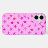 サテンの星、ピンクのオーキ淡い色のッド Case-Mate iPhoneケース (裏面 (横))