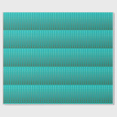 サテンの点-ターコイズおよびピューターの灰色 ラッピングペーパー (フラット)