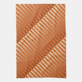 サテンの点-錆および銅 キッチンタオル (縦)