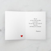 サテンの真珠と金ゴールドコーナー母の日 カード (内部)