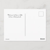 サテンまたはゴデの花の収集可能な葉書 ポストカード (裏面)