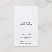 サテンエレガントスタイリッシュ金ゴールドストライプのライトピンク 名刺 (裏面)