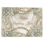 サテンエレガントパールアイボリー ラージペーパーバッグ (裏面)