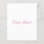 サテンエレガントフラット紙シート (裏面)