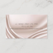 サテンエレガントモダン – 光沢のあるダイヤモンド – キラキラ輝くリップ 名刺 (裏面)