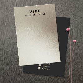 サテンカッコいいピーター水カラーイヤリングディスプレイ 名刺