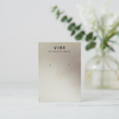 サテンカッコいいピーター水カラーイヤリングディスプレイ 名刺 (スタンド正面)