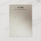 サテンカッコいいピーター水カラーイヤリングディスプレイ 名刺 (正面)