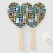 サテンキルト ハンドファン (正面&裏面)