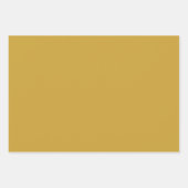 サテンシェン金ゴールド無地の色 ラッピングペーパーシート (正面3)