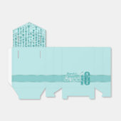 サテンジュエルSweet sixteenティール(緑がかった色)ID260 フェイバーボックス (折り畳みなし)