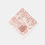 サテンジュエルSweet sixteenバラ金ゴールドID260 スタンダードカクテルナプキン (角)